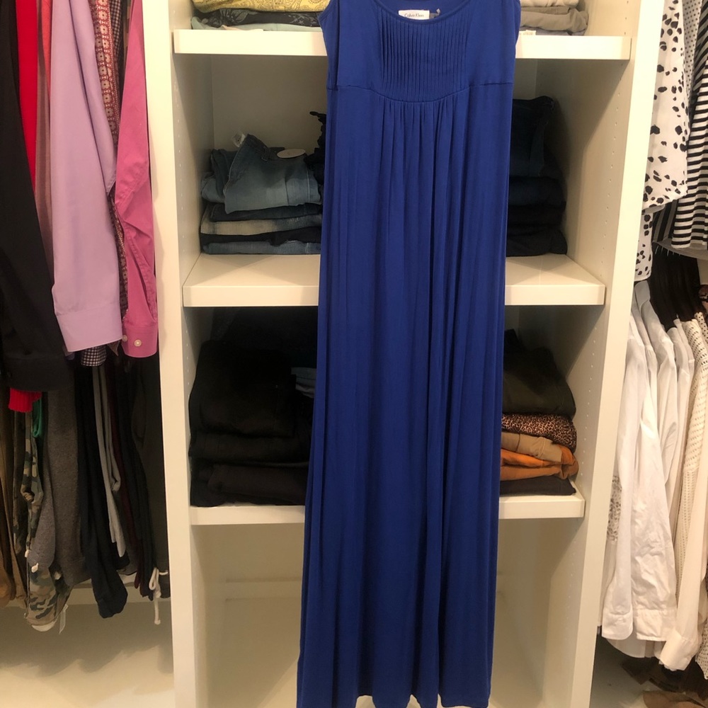 Maxi dress w/ adjustable straps.